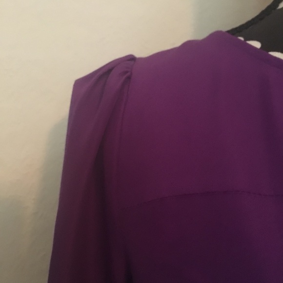 J. Crew Purple Boatneck Long Sleeve Blouse - Picture 5 of 8